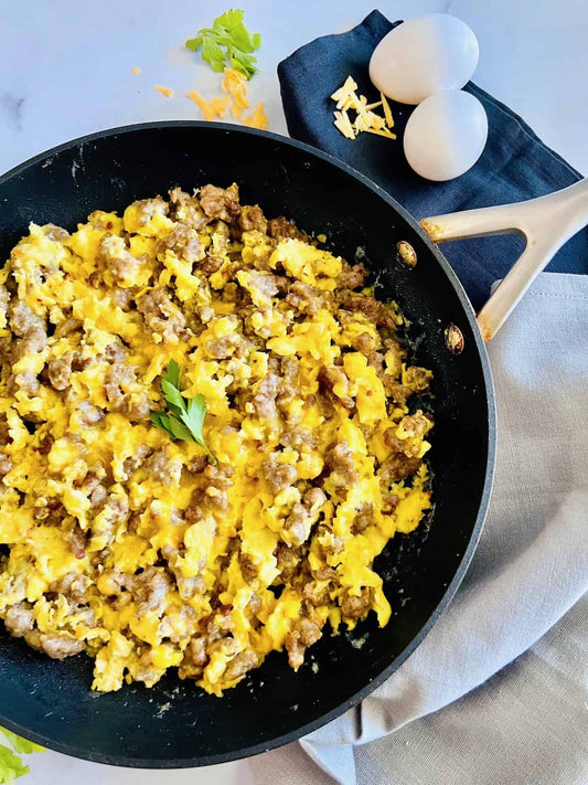 Sausage and Cheese Scramble